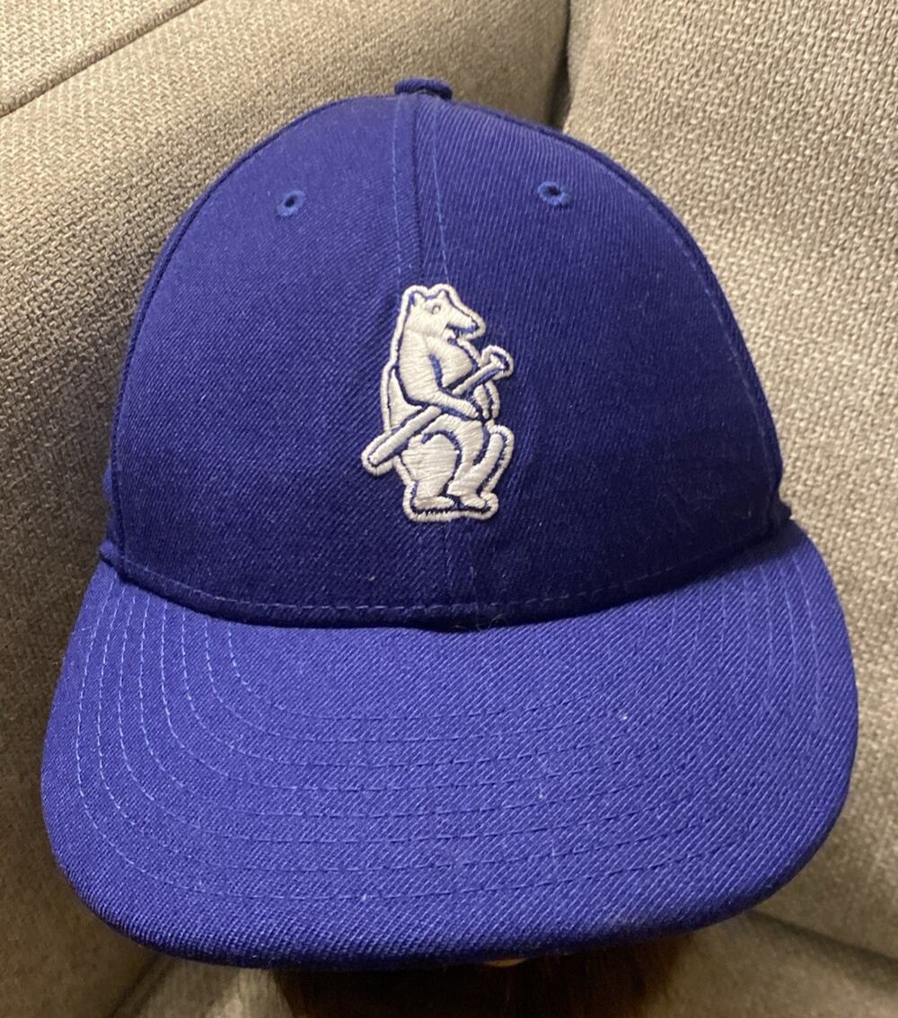 Chicago Cubs Hat Cap Fitted 7 1/8 New Era 59FIFTY Heritage Wool Cooperstown 